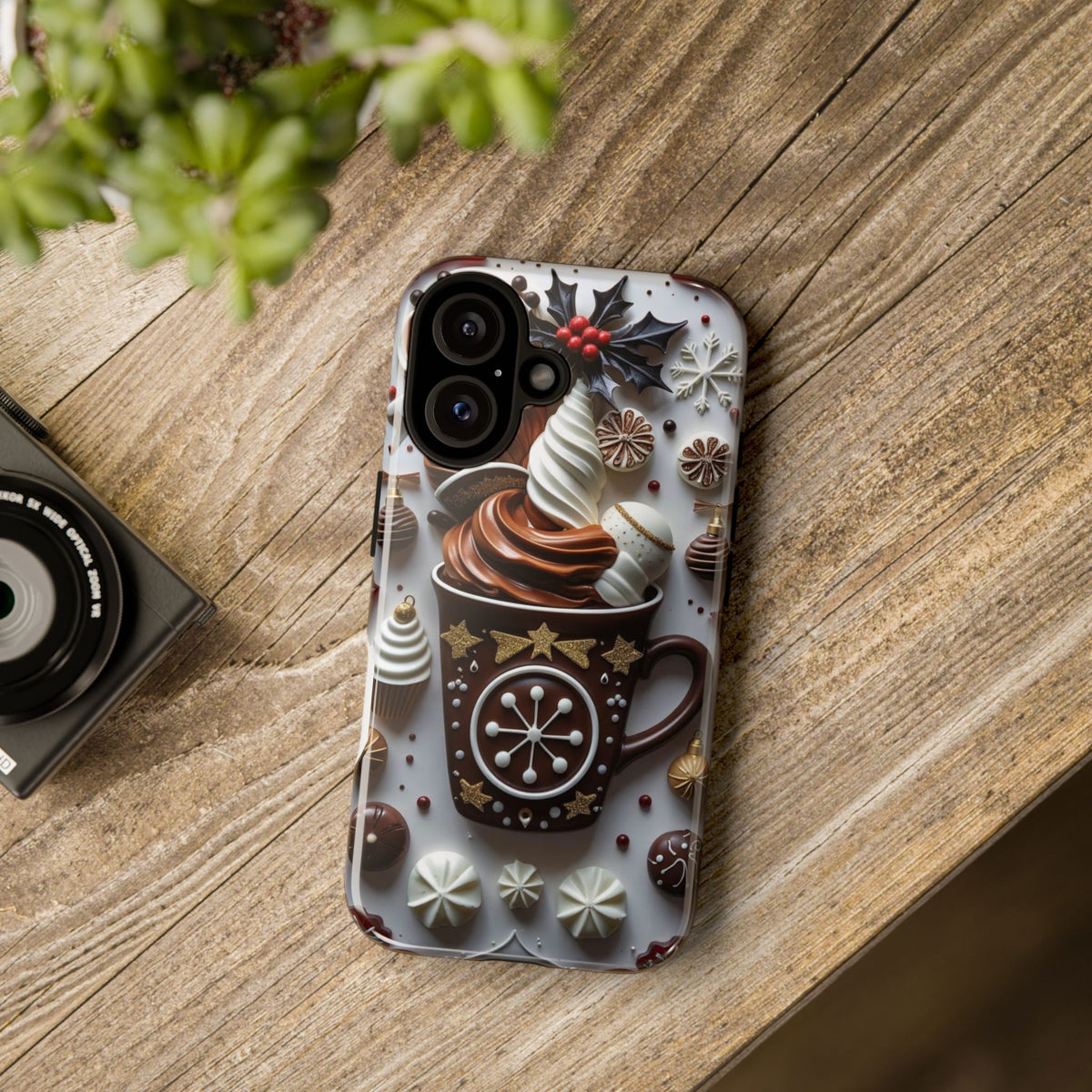 Delicious Cocoa Phone Case - Hot Chocolate Lovers, Holiday Gift, Cute Phone Cover, Dessert Theme, Chocolate Lover Decor