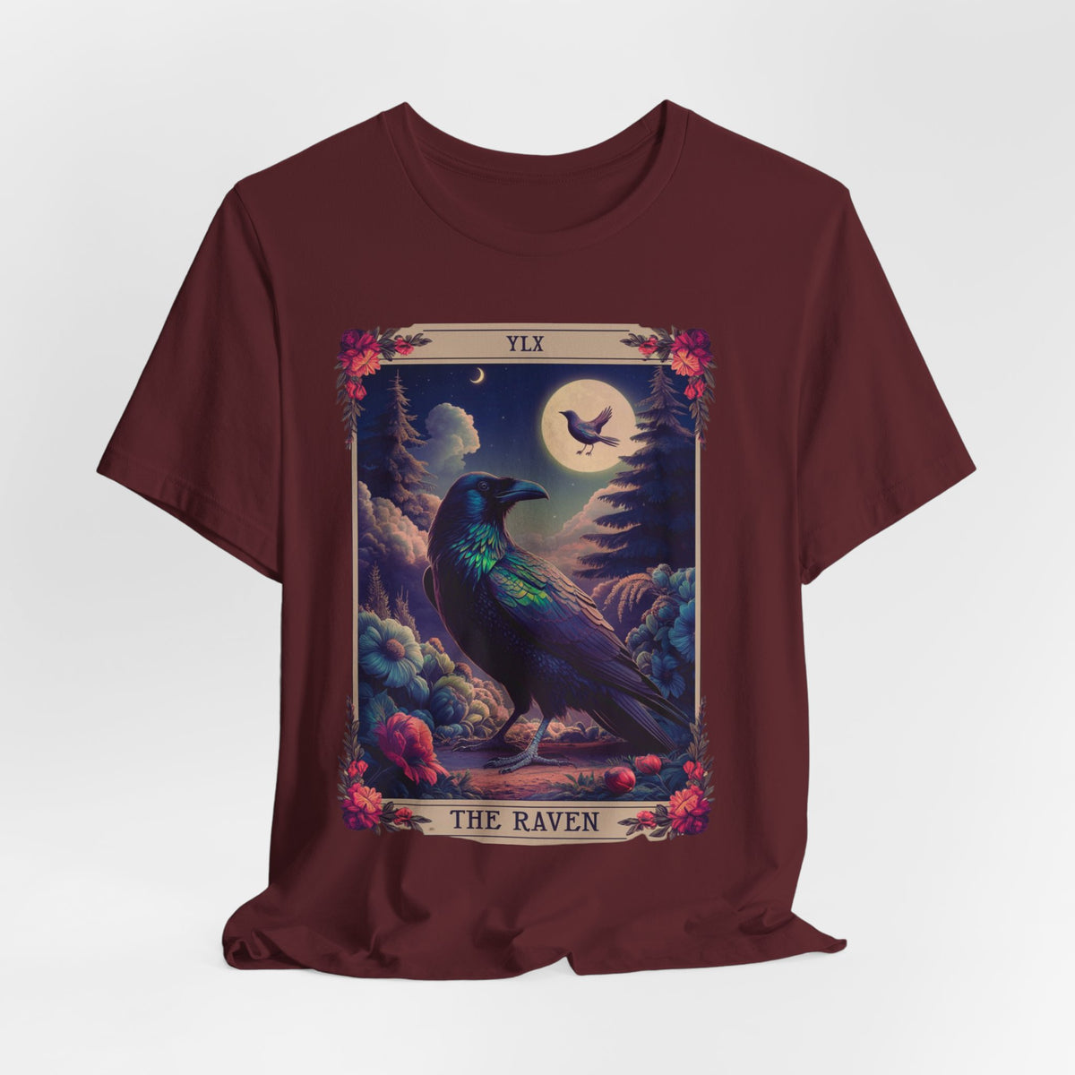 Raven Tarot Card Shirt, Witchy Shirt, Tarot Card Shirt, Raven Shirt