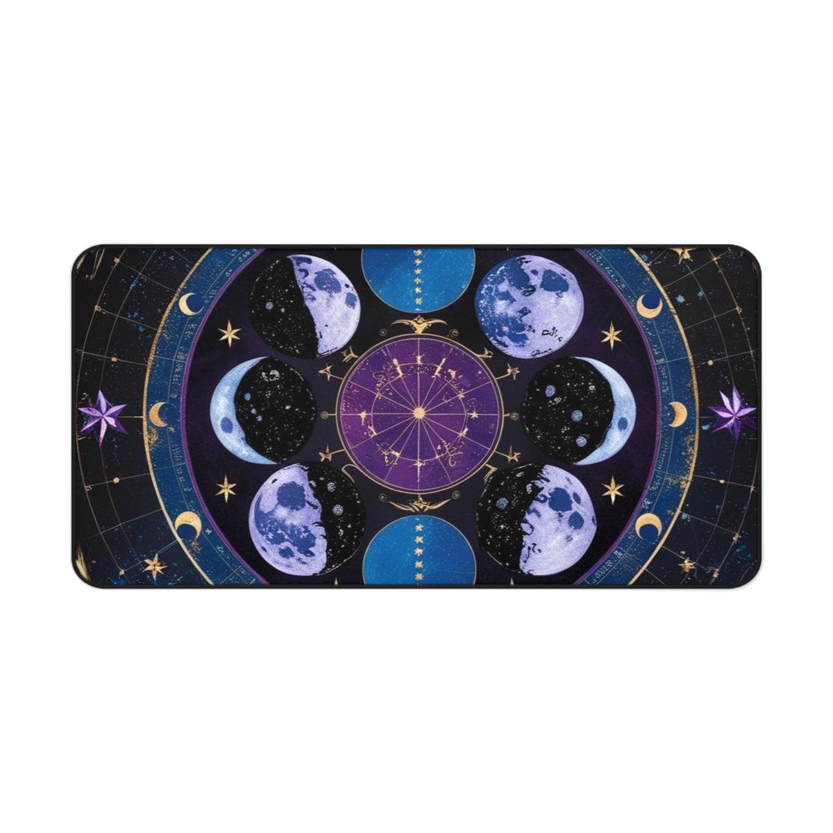 Celestial Moons Desk Mat - Stylish Astrology Office Accessory