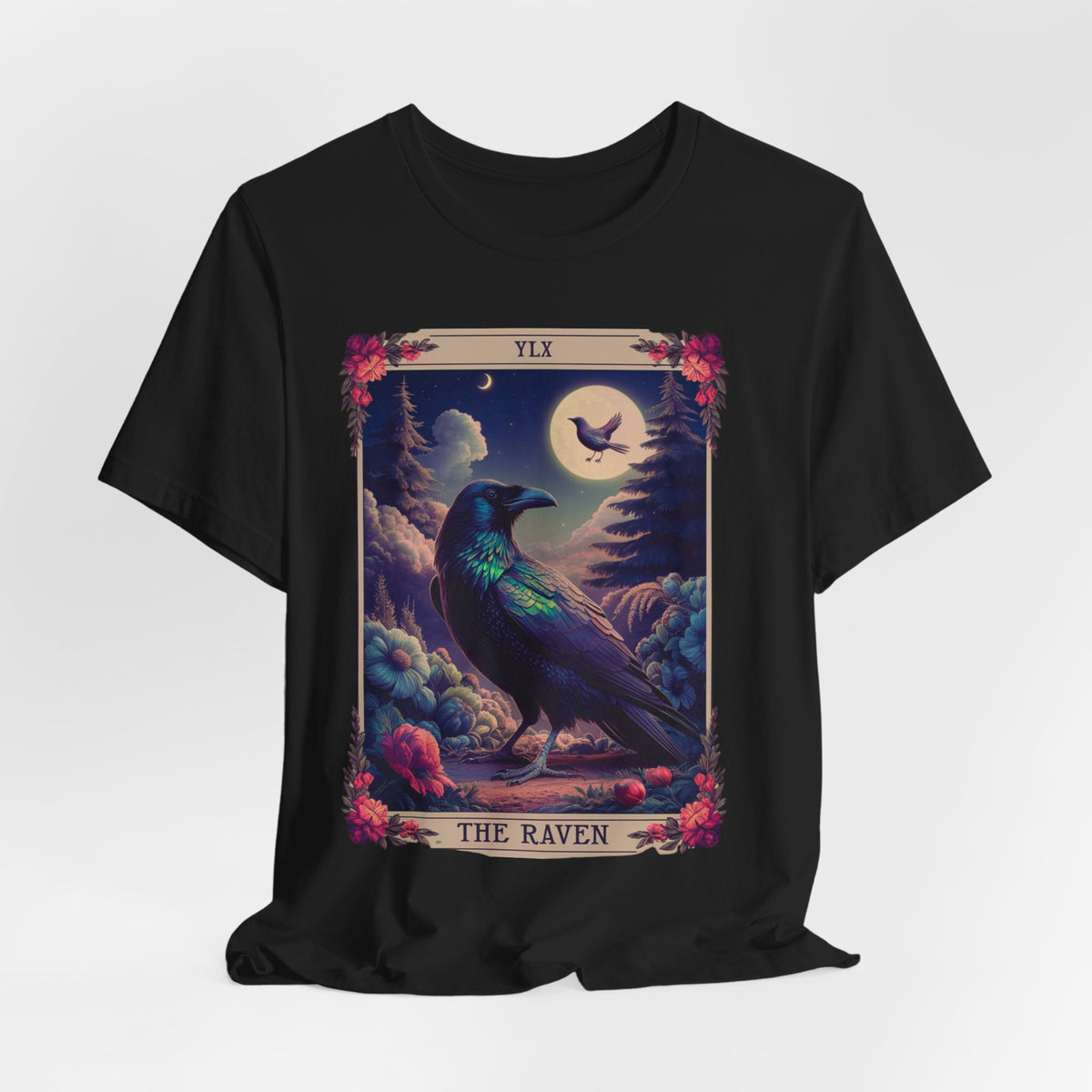 Raven Tarot Card Shirt, Witchy Shirt, Tarot Card Shirt, Raven Shirt