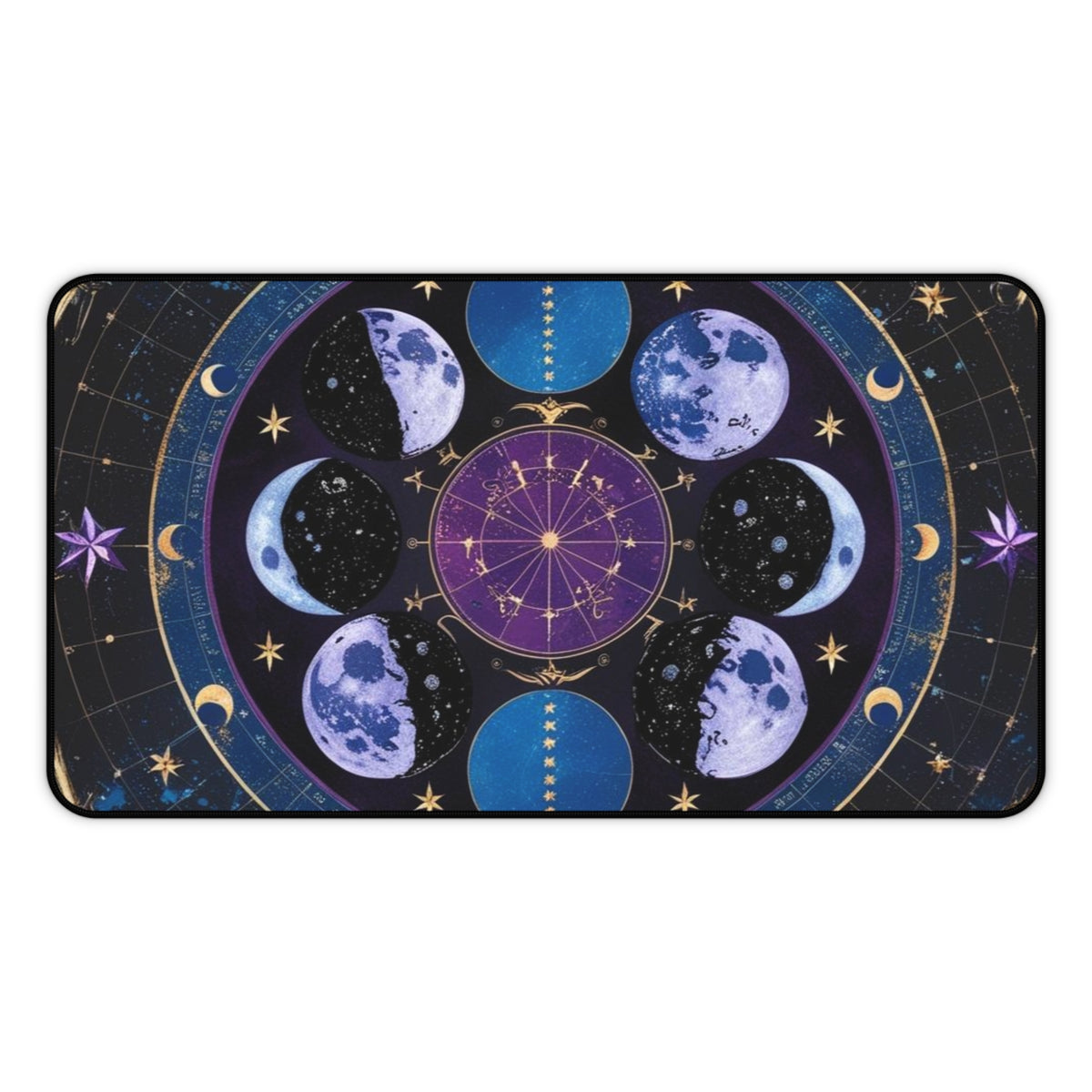 Celestial Moons Desk Mat - Stylish Astrology Office Accessory
