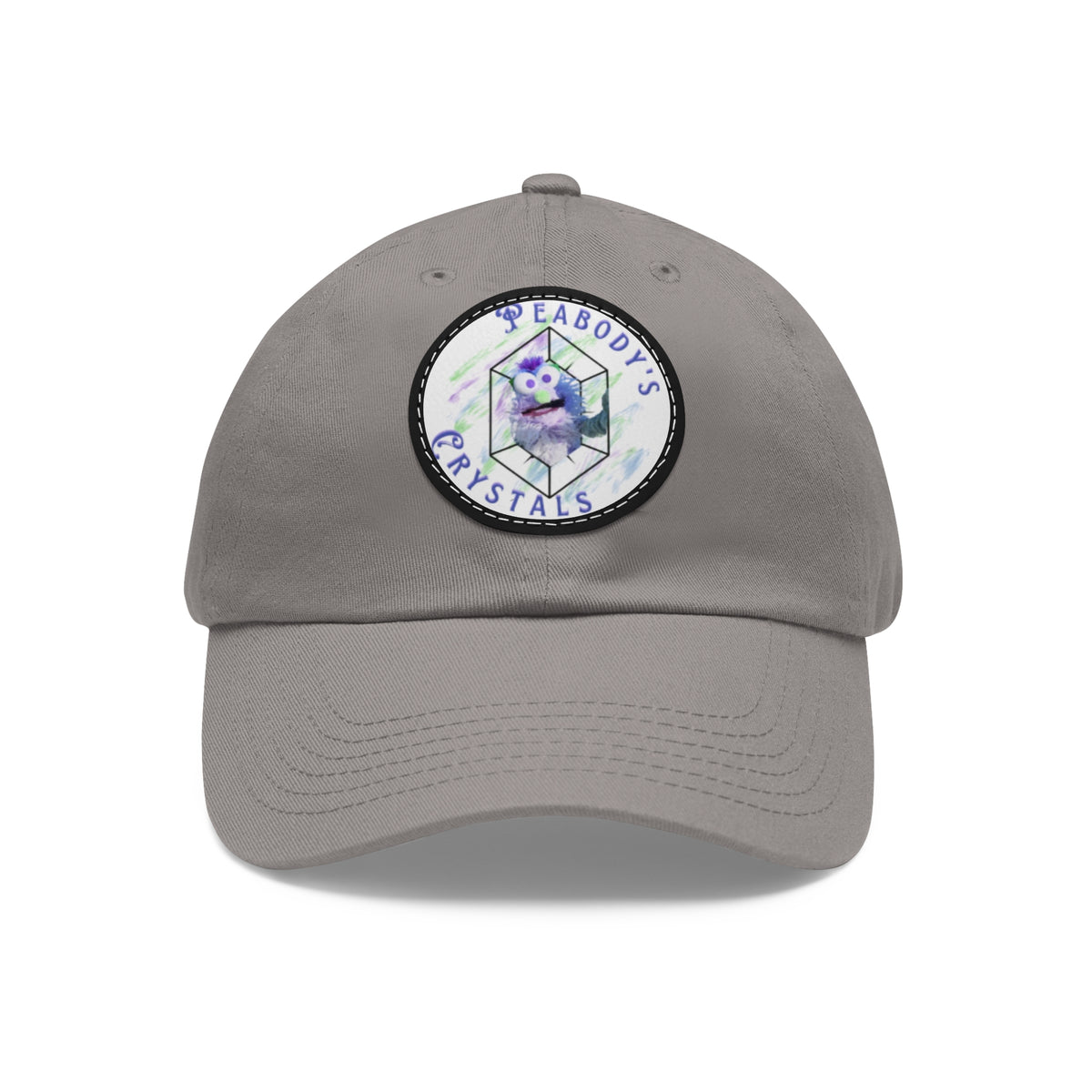 Peabody's Crystals Dad Hat with Leather Patch - Casual Everyday Style