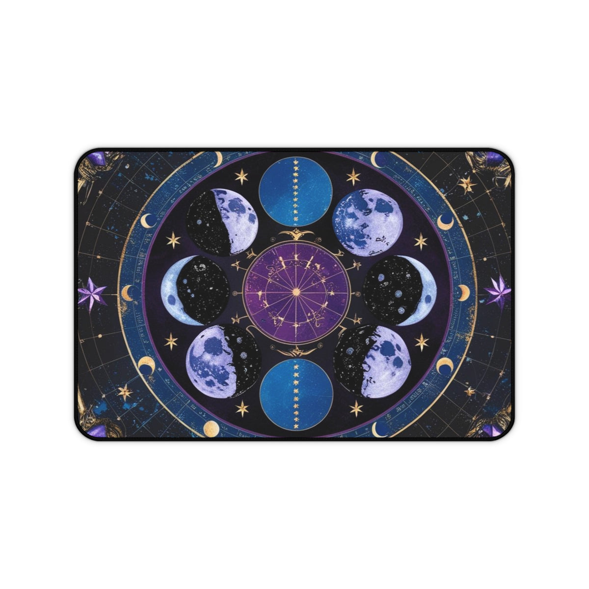 Celestial Moons Desk Mat - Stylish Astrology Office Accessory