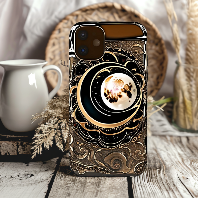 Celestial Design Tough Phone Case – Durability Meets Galactic Style, Celestial Phone Case for iPhone, Samsung, and Google Pixel