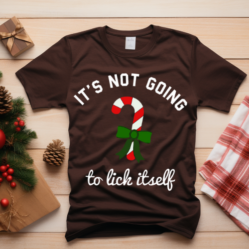 Funny Holiday T-Shirt, Christmas Humor Tee, Unisex Graphic Shirt, Gift for Him/Her, Festive Apparel, Candy Cane Design