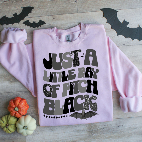 Unisex Crewneck Sweatshirt - Just a Little Ray of Pitch Black