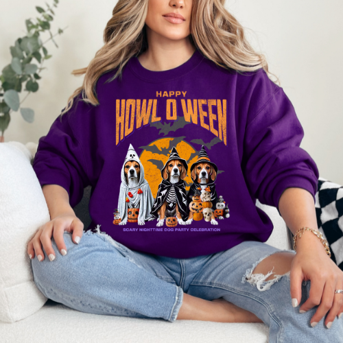 Ghost Dog Sweatshirt, Halloween Sweatshirt,Halloween Sweater,Happy Halloween, Retro Spooky Season, Ghost Sweatshirt,Halloween Dog Shirt