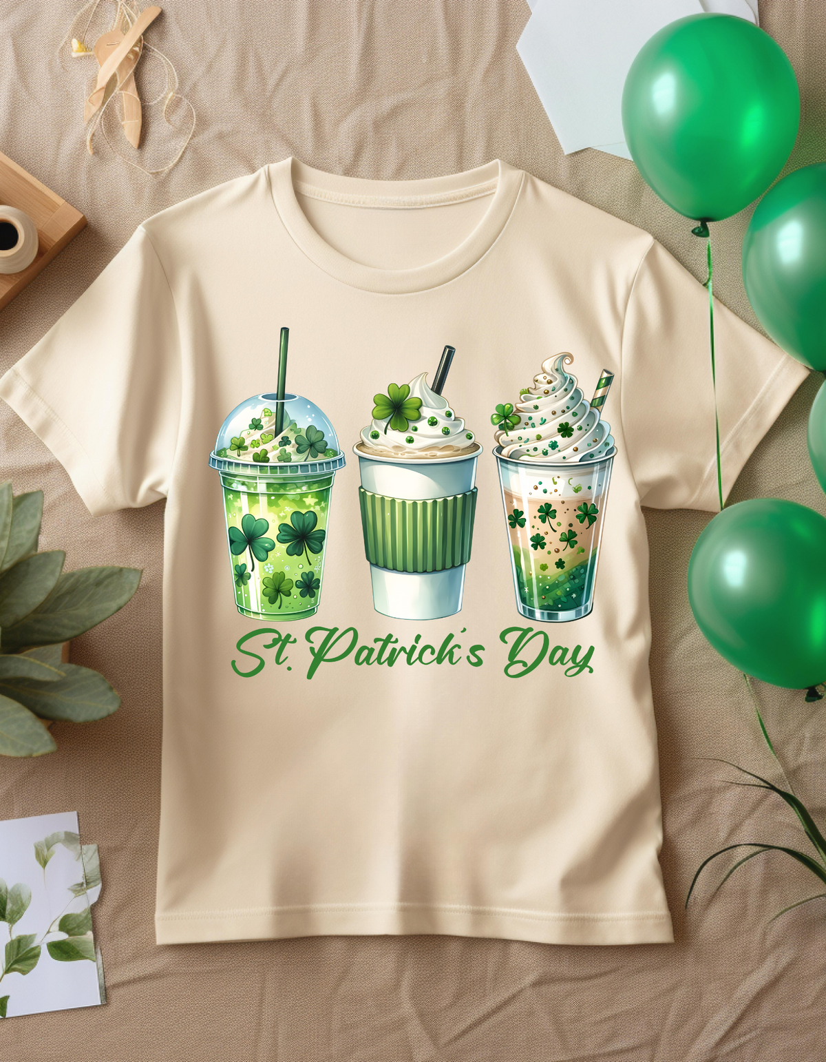 St. Patrick's Day T-Shirt | Unisex Softstyle Tee for Celebrations, Clover Drink Shirt, Holiday Apparel, Gift Idea