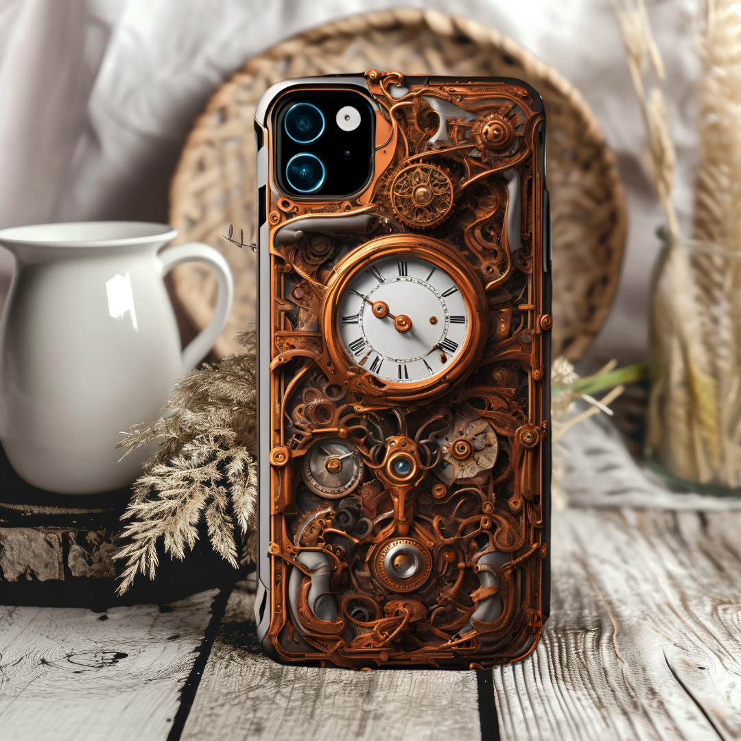 Vintage Steampunk Phone Case - Tough Cases for Adventurers, 3D Steam Punk  Phone Case for iPhone, Samsung, and Google Pixel