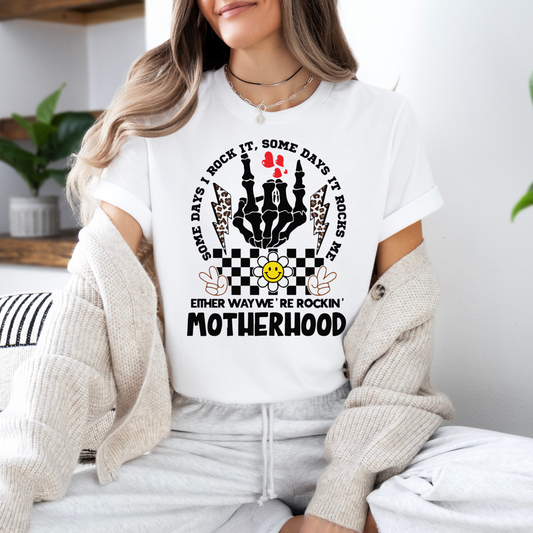 Artistic Motherhood T-Shirt, Funny Mom Shirt, Gift for Moms, Rocking Motherhood Tee, Trendy Unisex T-Shirt, Casual Wear