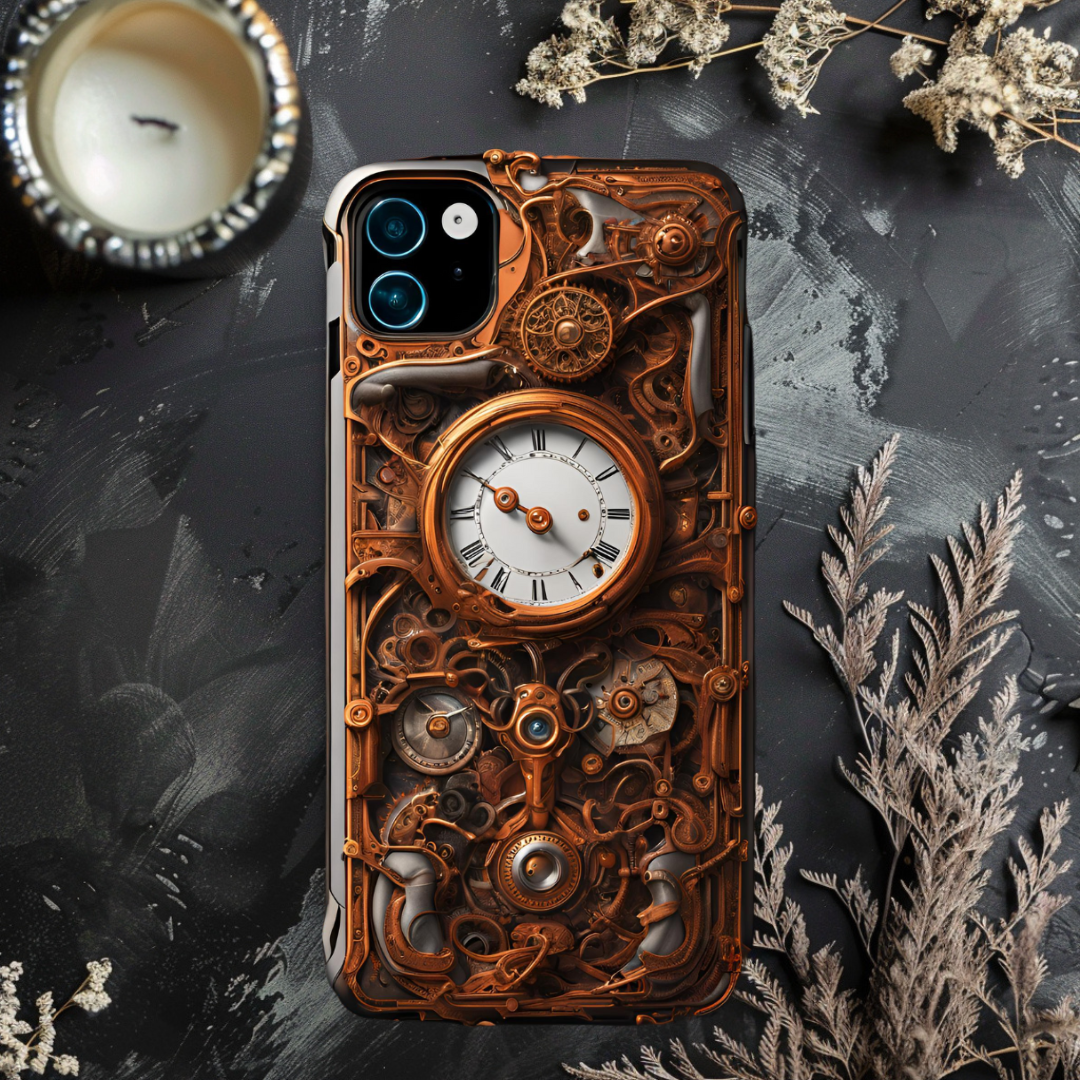 Vintage Steampunk Phone Case - Tough Cases for Adventurers, 3D Steam Punk  Phone Case for iPhone, Samsung, and Google Pixel