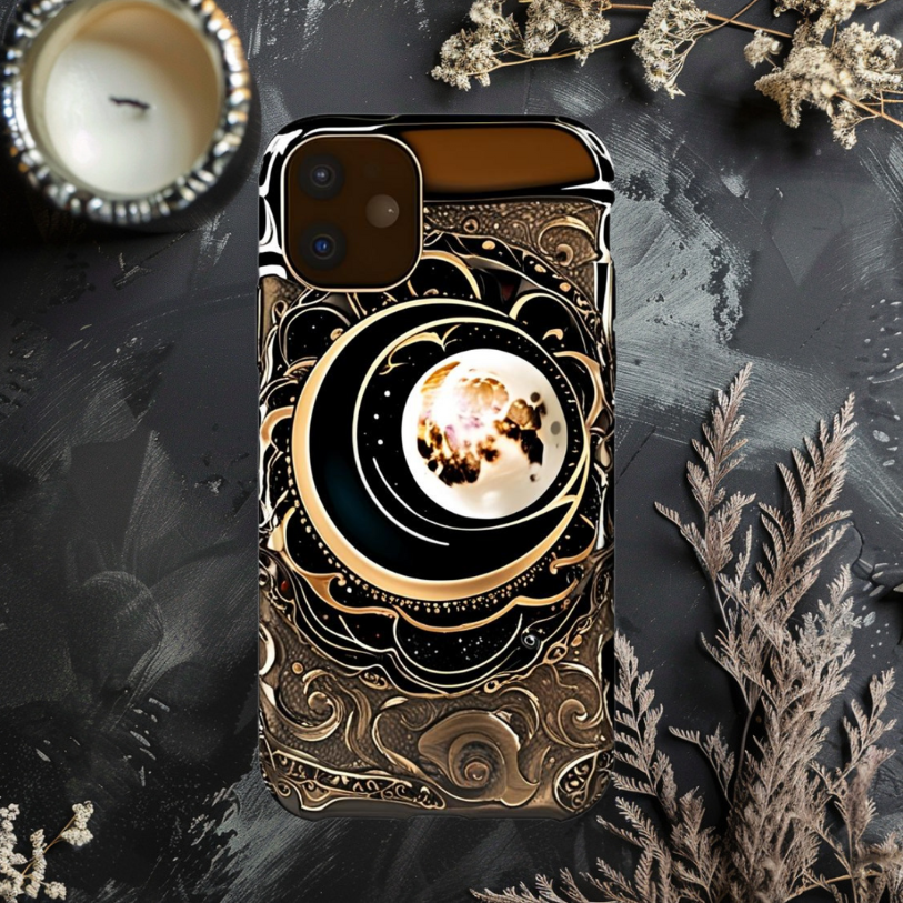 Celestial Design Tough Phone Case – Durability Meets Galactic Style, Celestial Phone Case for iPhone, Samsung, and Google Pixel