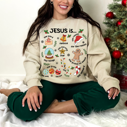 Jesus is... Unisex Heavy Blend™ Crewneck Sweatshirt, Christmas gift, religious apparel, faith-inspired sweatshirt, holiday clothing, [...]