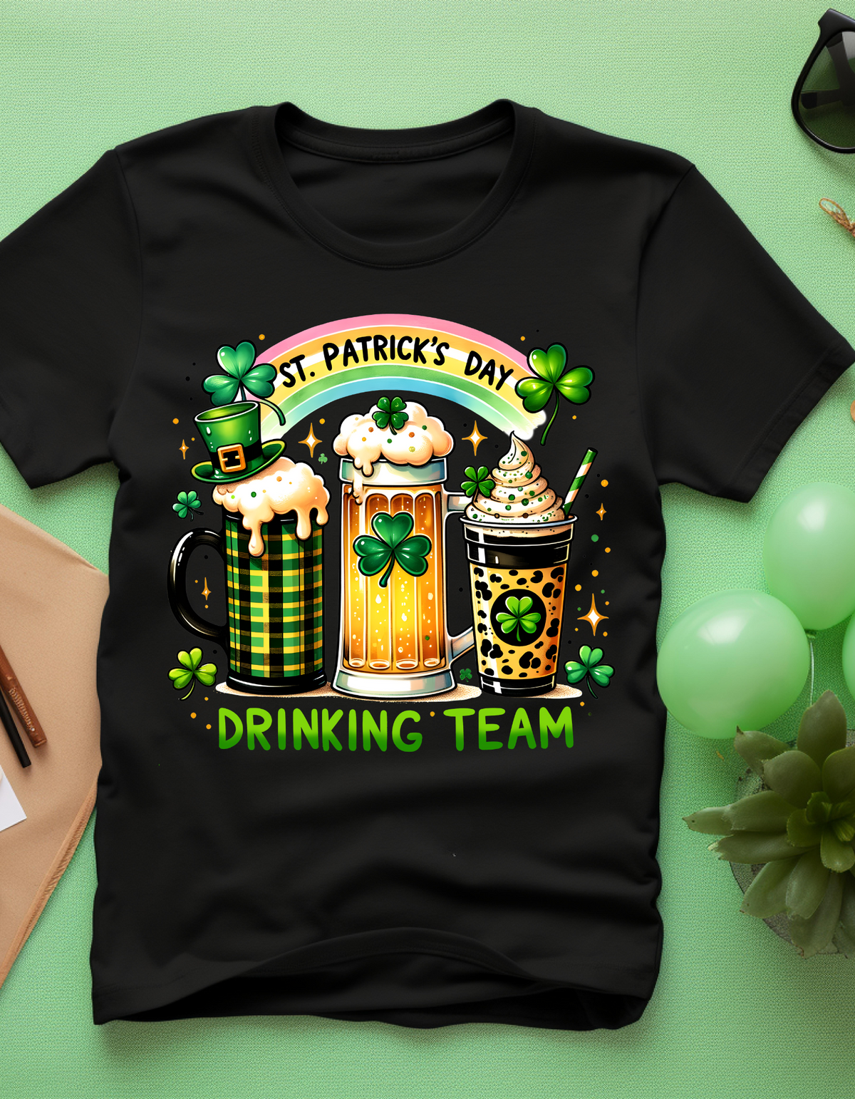 St. Patrick's Day Drinking Team Tee, Unisex Softstyle T-Shirt, Celebration Shirt, Holiday Apparel, Party Outfit, Fun Gift