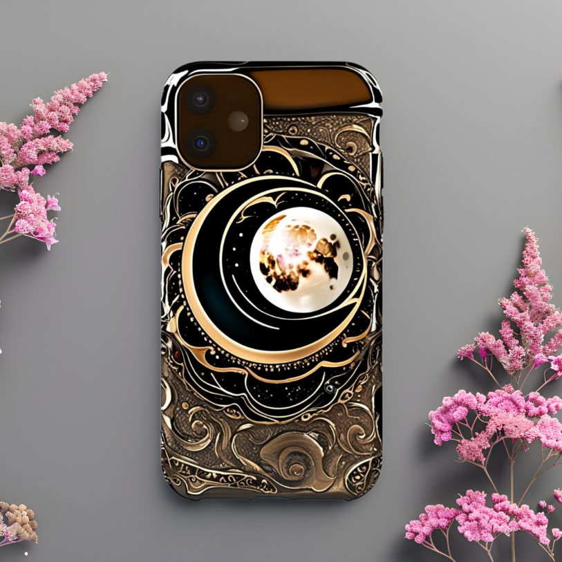 Celestial Design Tough Phone Case – Durability Meets Galactic Style, Celestial Phone Case for iPhone, Samsung, and Google Pixel
