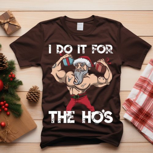 Playful Santa T-Shirt, Unisex Holiday Tee, Funny Christmas Shirt, Casual Winter Apparel, Gift for Him/Her/Friends