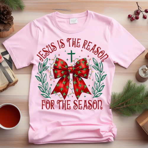 Christmas Religious Sweatshirt, Unisex Crewneck, Jesus Is The Reason, Holiday Apparel, Faith-Based Gift, Comfortable Winter Wear