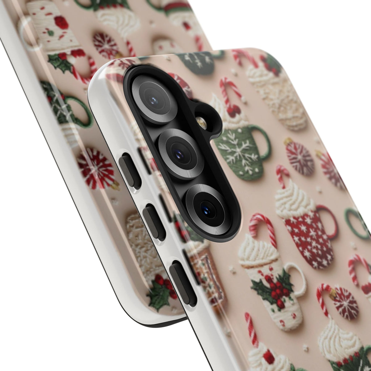 Cute Holiday Phone Case with Hot Cocoa Design, Festive Phone Cover, Gift for Coffee Lovers, Holiday Spirit Case, Cute Kawaii Style