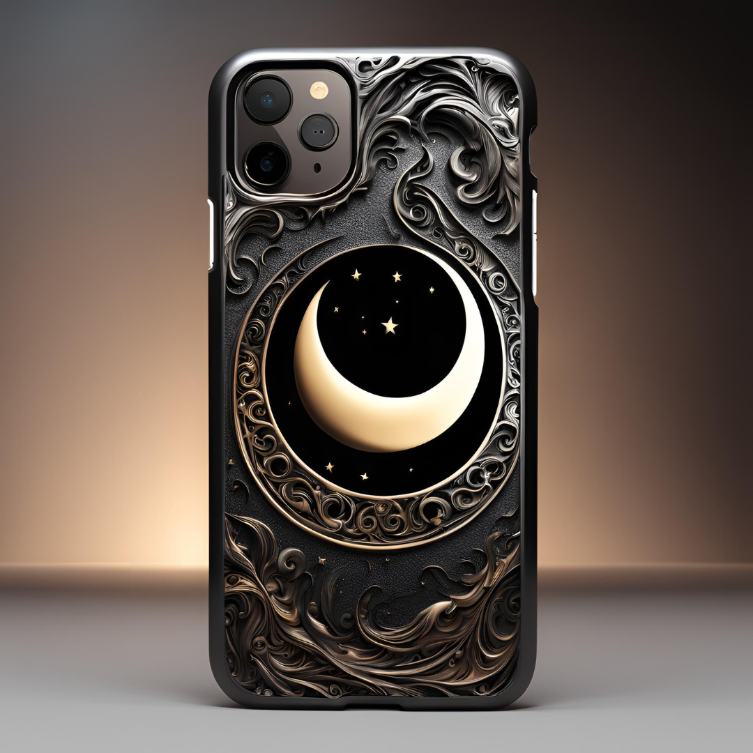 Celestial Moon Iphone Case - Tough Cases, Celestial Moon Phone Case for iPhone, Samsung, and Google Pixel