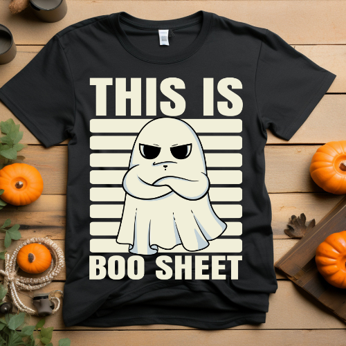 Funny Ghost Boo Sheet Tee - Unisex Jersey Short Sleeve T-Shirt
