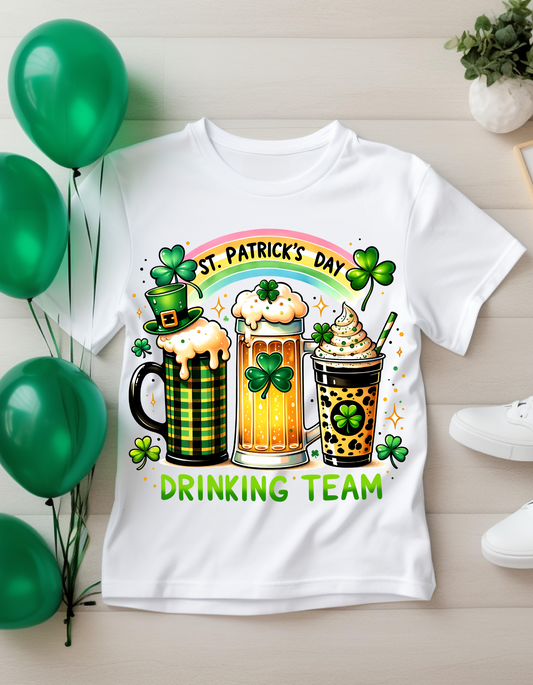 St. Patrick's Day Drinking Team Tee, Unisex Softstyle T-Shirt, Celebration Shirt, Holiday Apparel, Party Outfit, Fun Gift