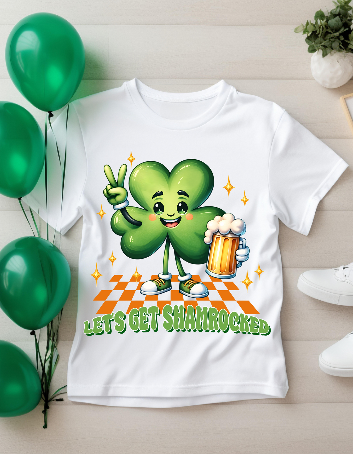 St. Patrick's Day T-Shirt, Let's Get Shamrocked Funny Tee, Unisex Irish Humor Shirt, Holiday Party Wear, Gift for Festivities
