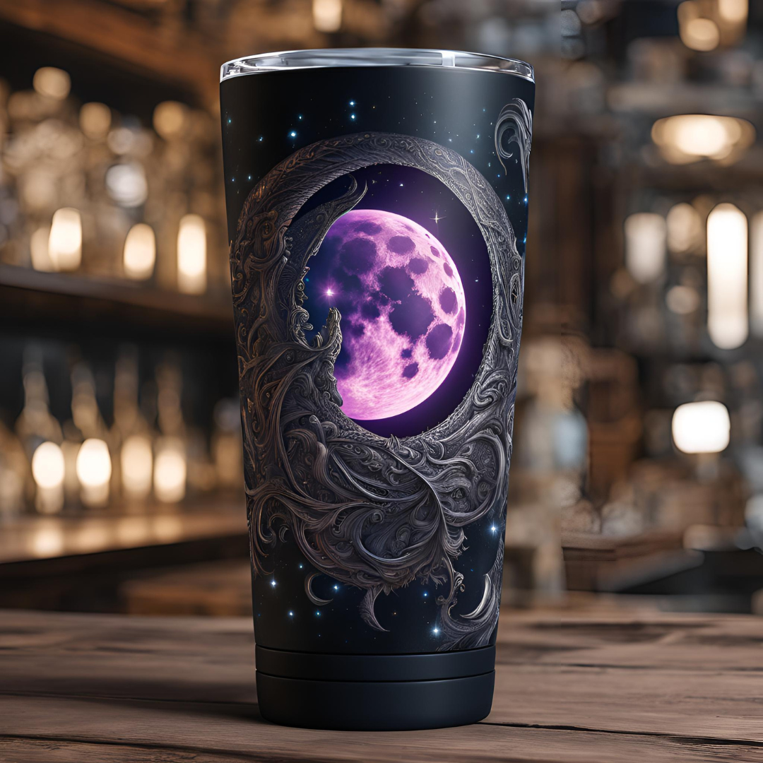 Cosmic Moon 20oz Tumbler - Stylish & Insulated Travel Mug for Stargazers