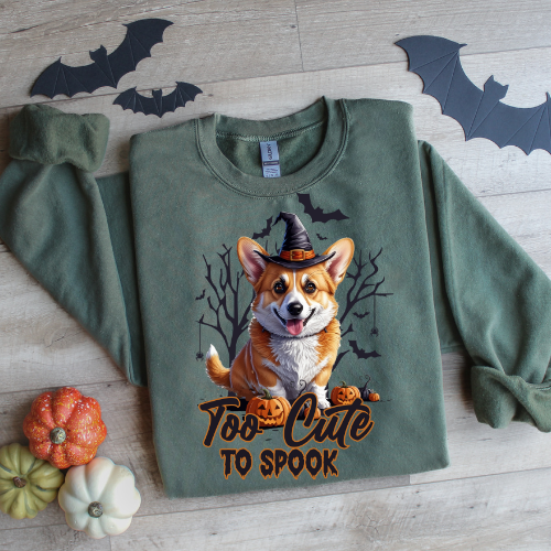 Cute Corgi Halloween Sweatshirt - Unisex Heavy Blend™ Crewneck