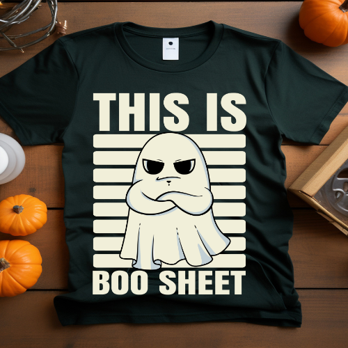 Funny Ghost Boo Sheet Tee - Unisex Jersey Short Sleeve T-Shirt
